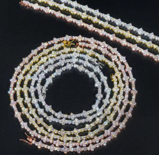 3MM Moissanite Cuban Link Chain