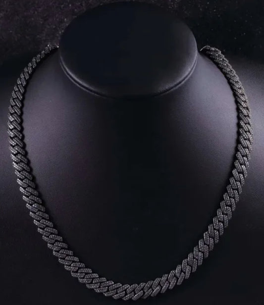 Iced Out 20MM Black Moissanite Chain