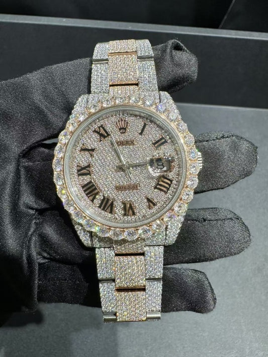 Rolex Datejust Iced Out Moissanite