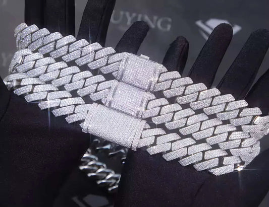 VVS Moissanite Zig-Zag Design Chain
